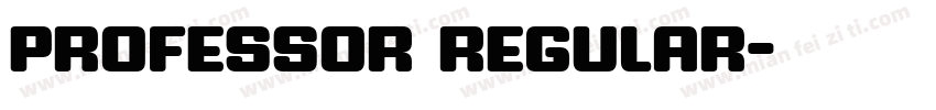 Professor Regular字体转换